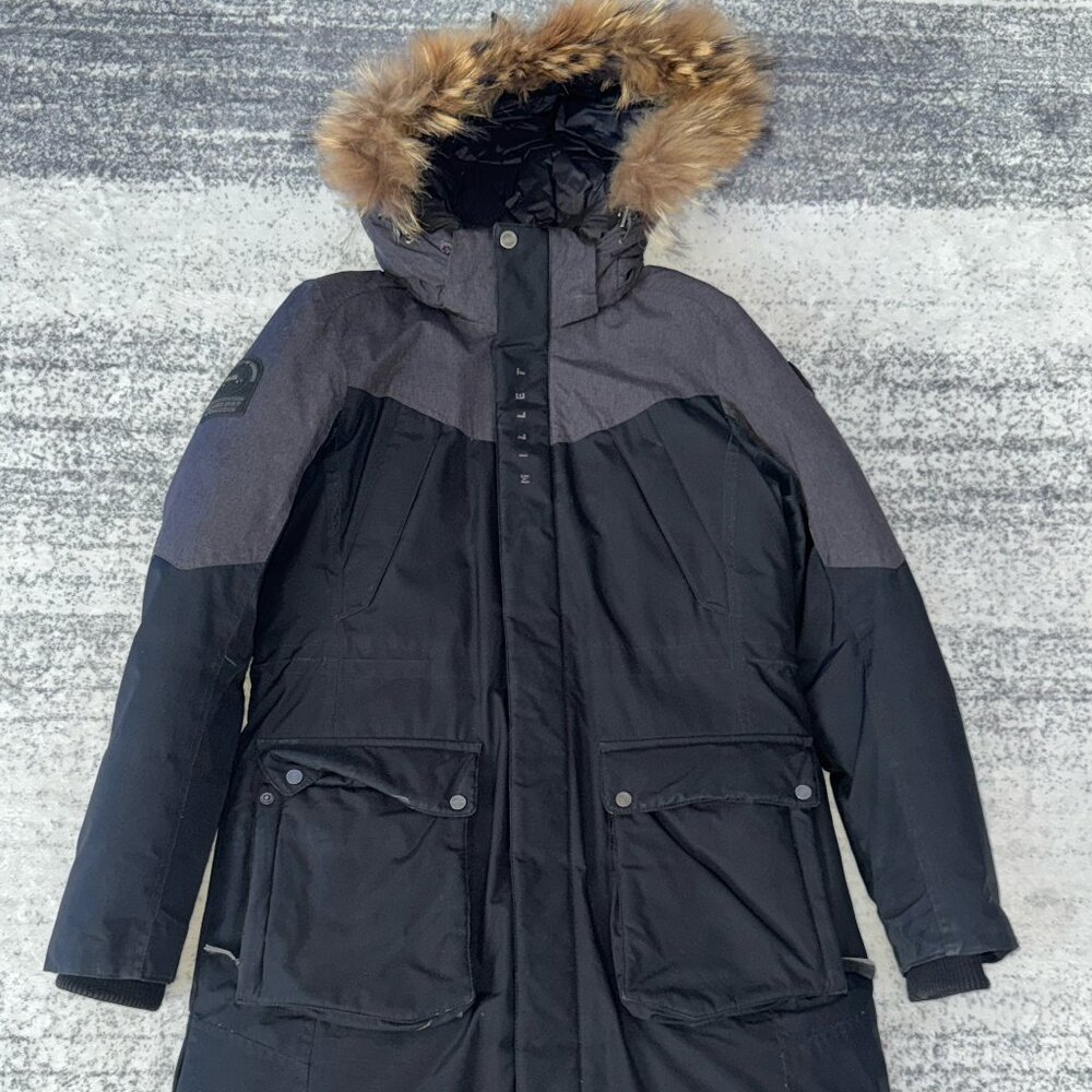Millet Duck Down Parka – Raccoon Fur Trim, Detachable Hood